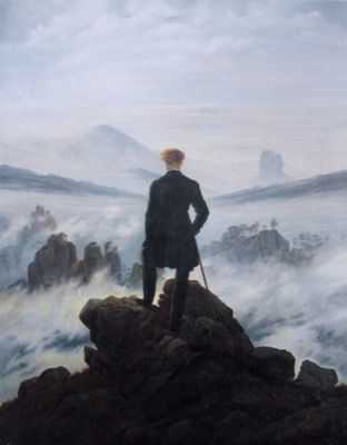 The Wanderer Above the Sea of Fog by Caspar David Friedrich