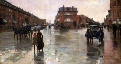 Rainy Day, Boston by Frederick Childe Hassam