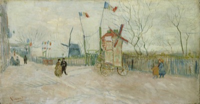 Street Scene in Montmartre by Vincent van Gogh